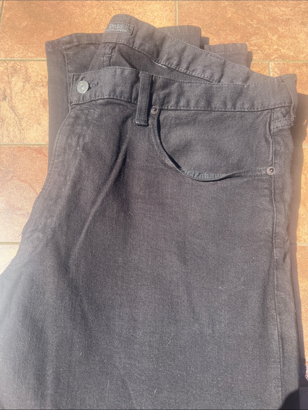 Polo by Ralph Lauren Men’s Black Slim Jeans.  Size 38x30
